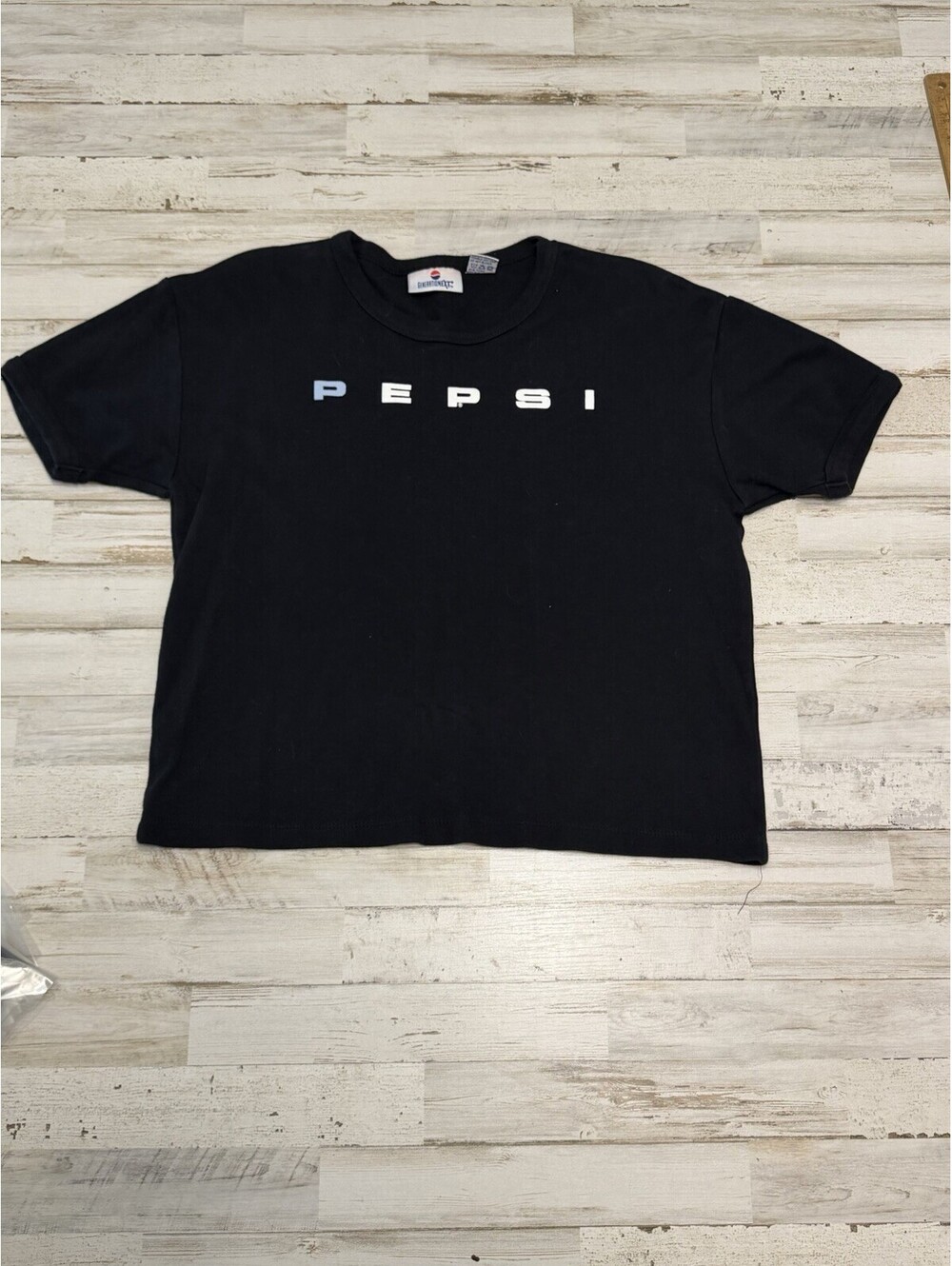 Vintage 1990s Pepsi Generation Next Black Logo T-Shirt Korea L/XL